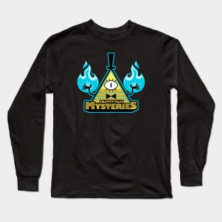 Gravity Falls Mysteries - Blue Long Sleeve T-Shirt